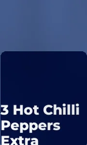 3 Hot Chilli Peppers Extra